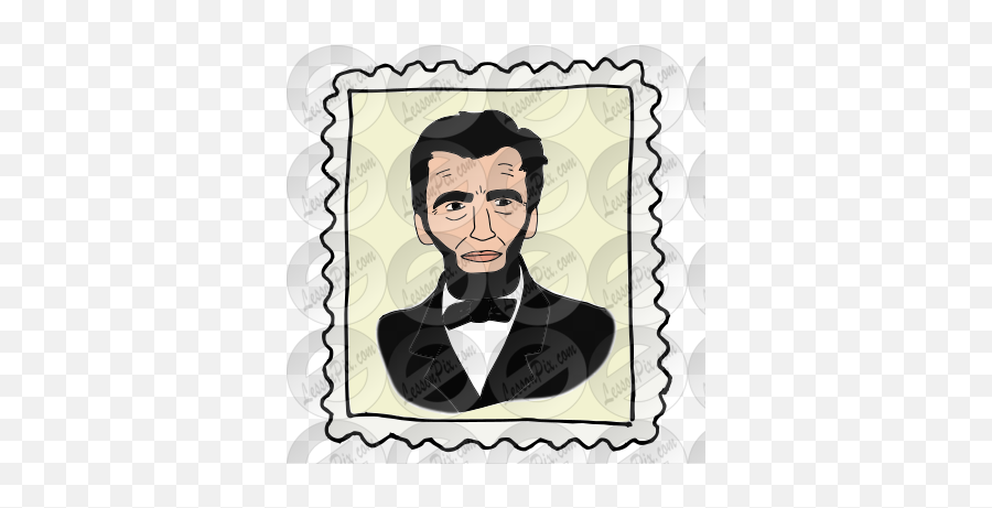 Stamp Picture For Classroom Therapy - Gentleman Emoji,Stamp Clipart