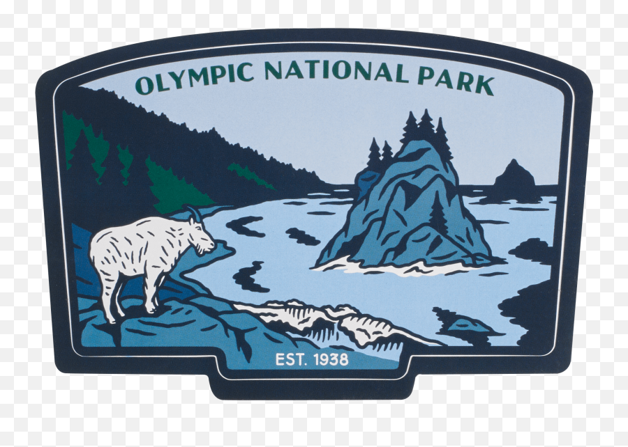 Olympic National Park Sticker - Olympic National Park Png Emoji,National Park Logo