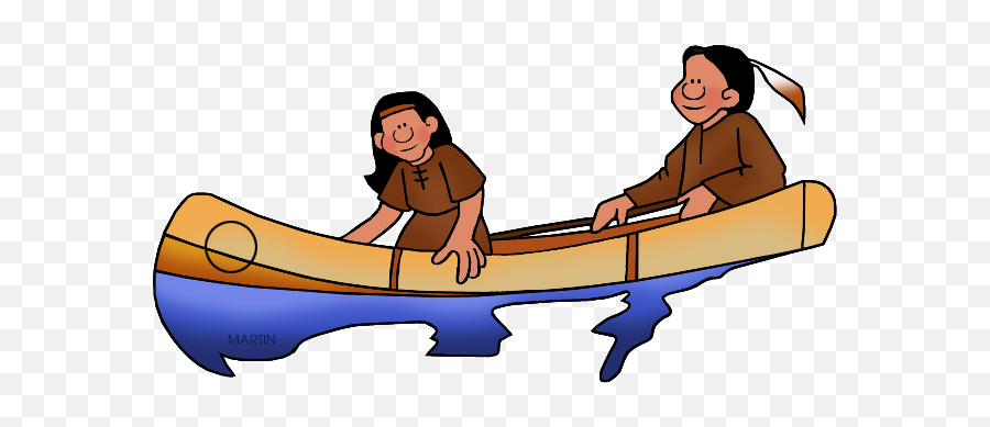 Phillip Martin Southeast Woodland Canoe - California Native American Clipart Emoji,Native American Clipart