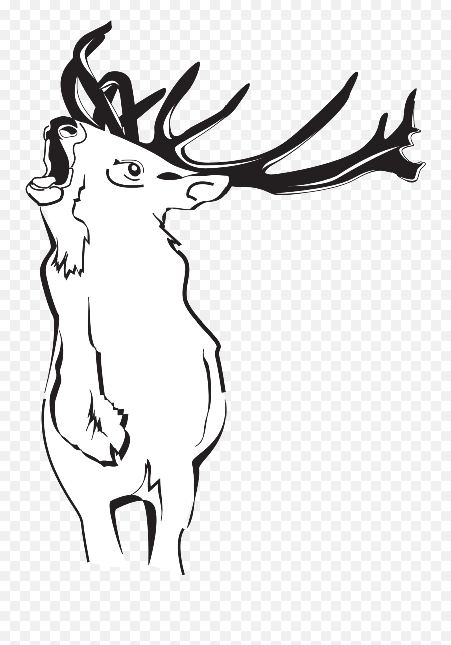 Clipart Of Deer Animal Free Image - Caza Emoji,Antlers Clipart