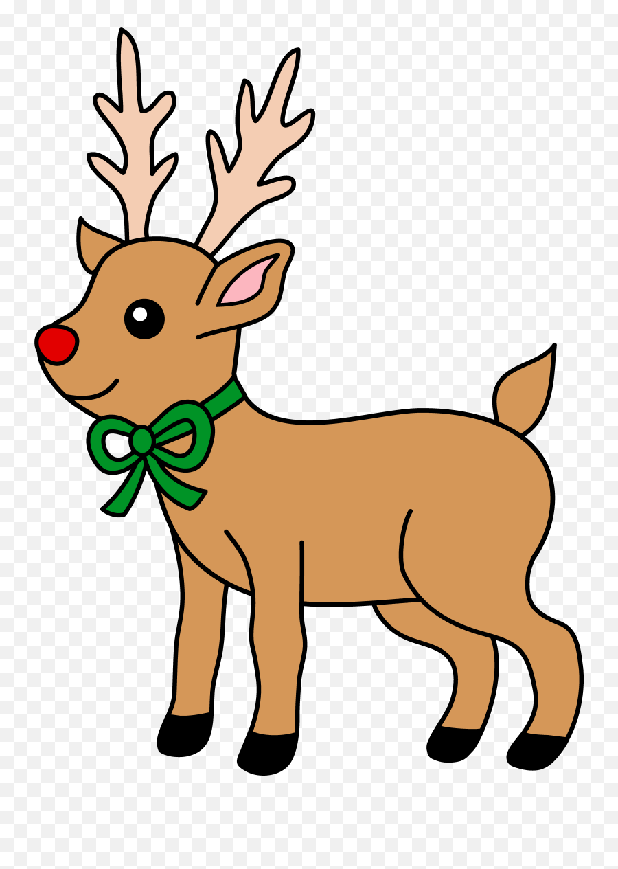 Free Cute Reindeer Clipart Download - Reindeer Clipart Emoji,Reindeer Clipart