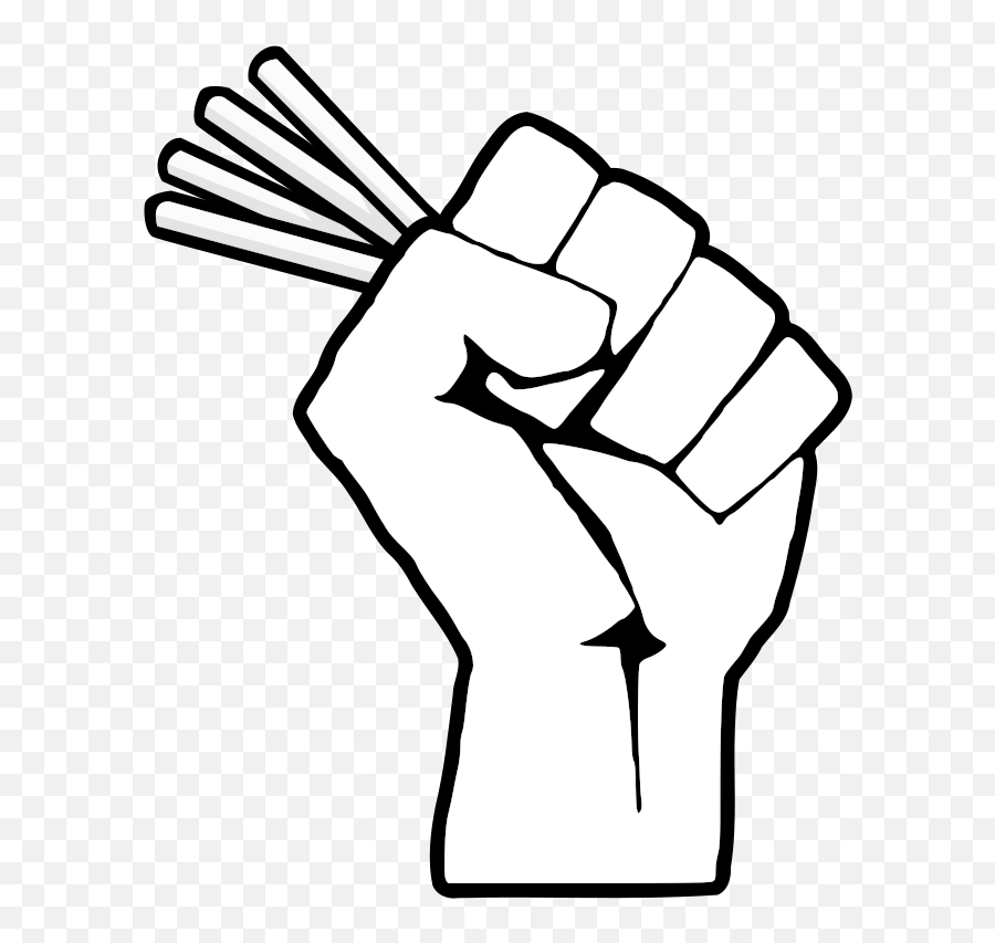 Openclipart - Clipping Culture Trans Fist Emoji,Straw Clipart