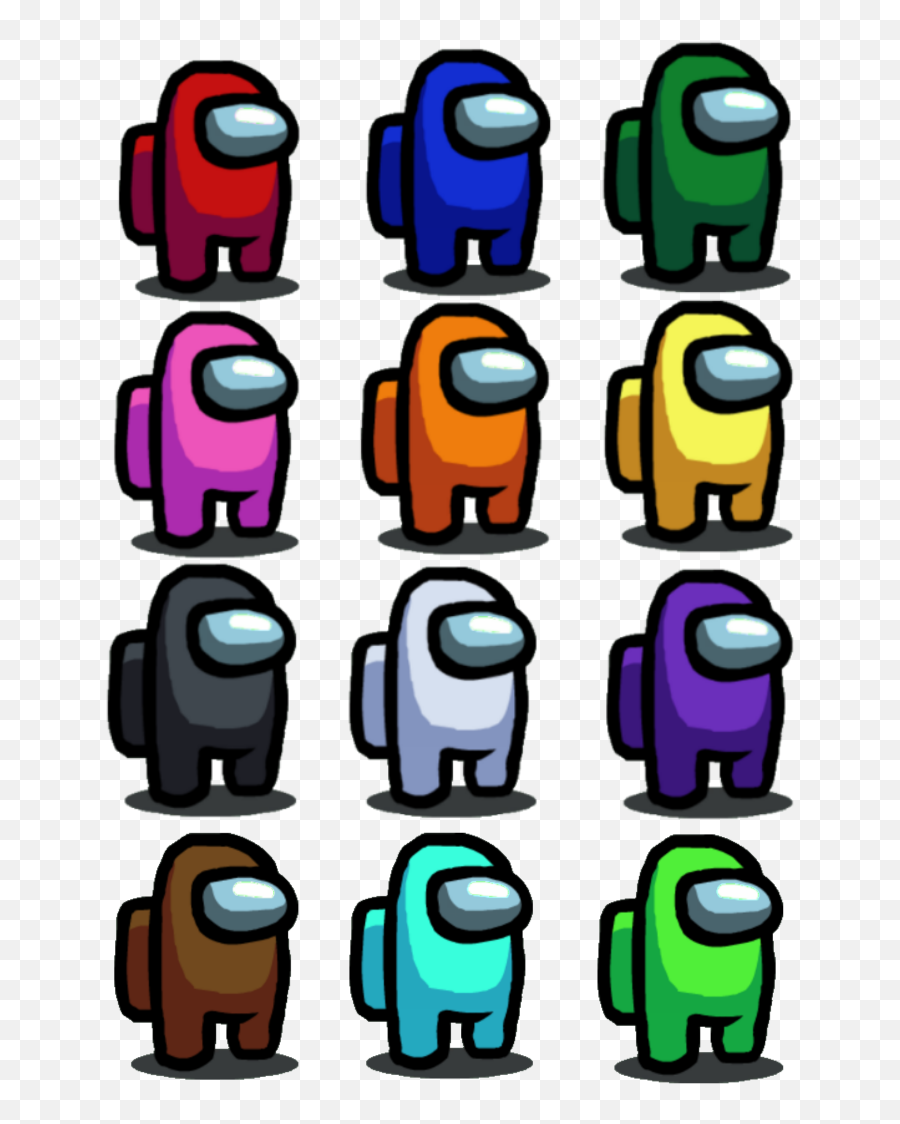 Among Us Characters All Colors Png - Among Us Emoji,Transparent Images