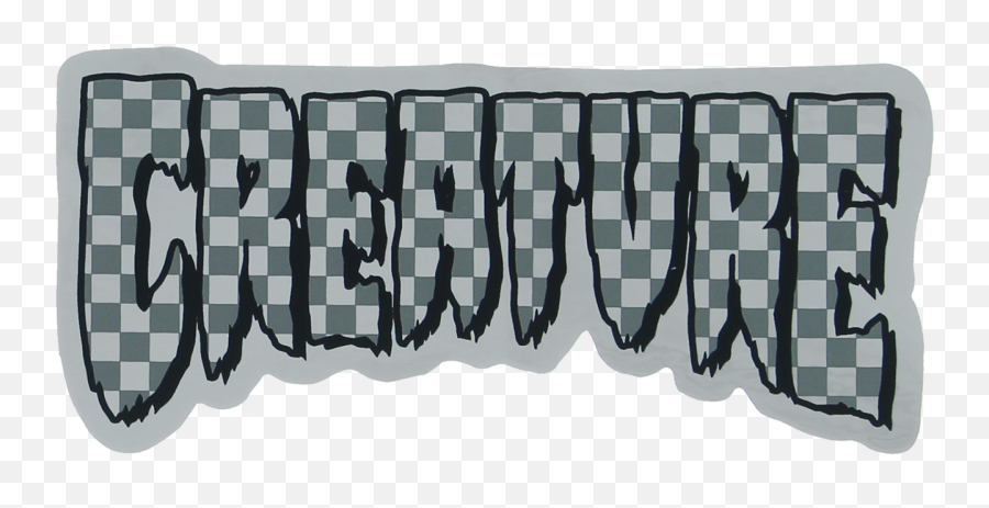 Creature Logo Check Foil Decal 2x4 - Creature Emoji,Check Logo