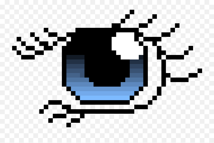 Anime Eye Pixel Art Maker - Pancake Pixel Art Emoji,Anime Eye Png