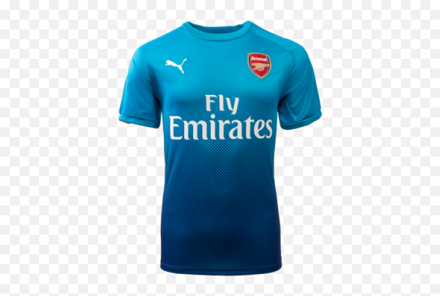 Clipart Shirt Soccer Jersey - Blue Football Shirt Arsenal Away Jersey 2017 18 Png Emoji,Jersey Clipart