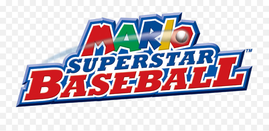 Download Mario Superstar Baseball Logo - Mario Superstar Mario Superstar Baseball Logo Transparent Emoji,Gamecube Logo