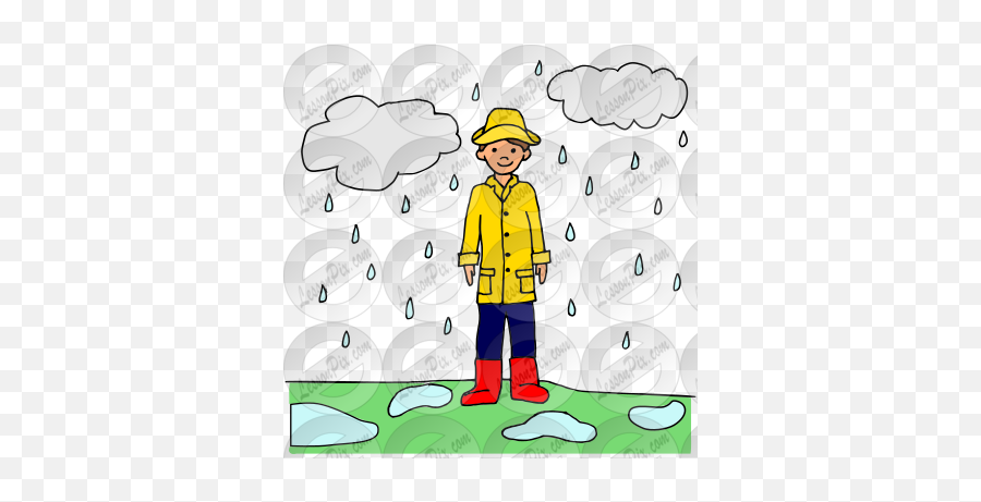 Rainy Picture For Classroom Therapy Use - Great Rainy Clipart Workwear Emoji,Rainy Clipart
