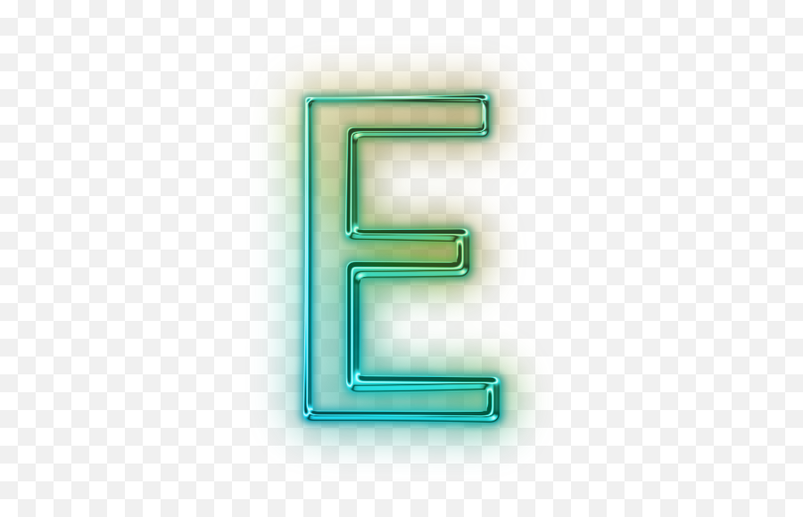 110683 - Neon Letter E Png Emoji,Letters Png