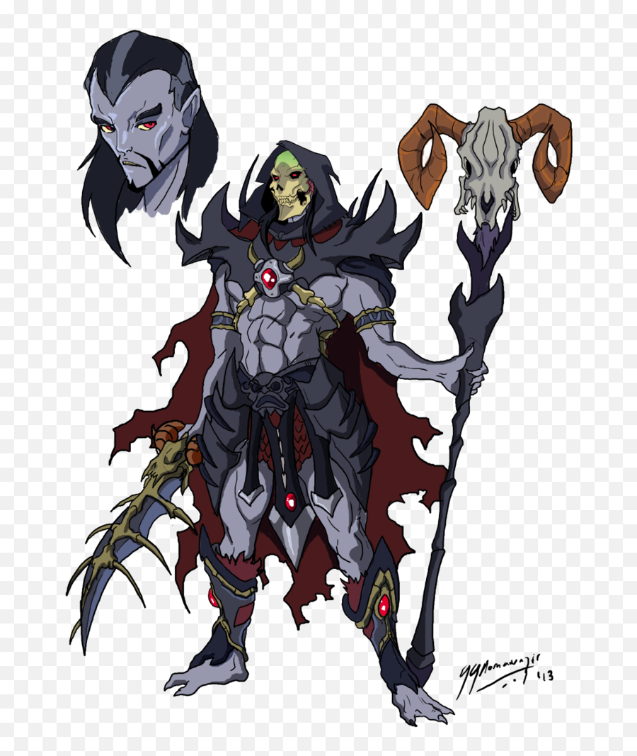 Download Skeletor Anime Style Redesign - He Man Skeletor Redesign Emoji,Skeletor Png