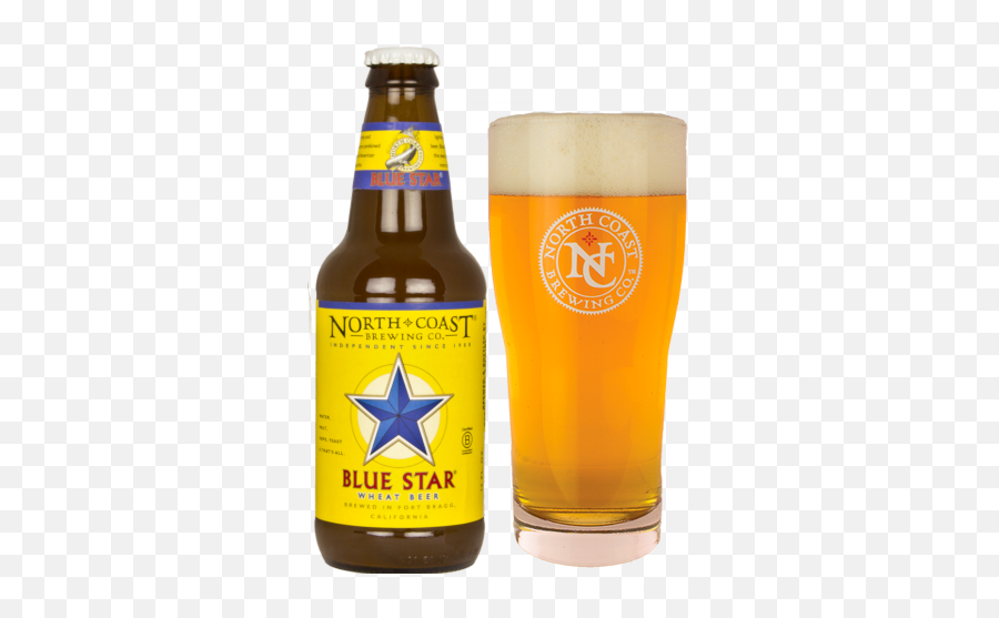 Blue Star Wheat Beer North Coast Brewing Co - North Coast Brewing Blue Star Emoji,Blue Star Png