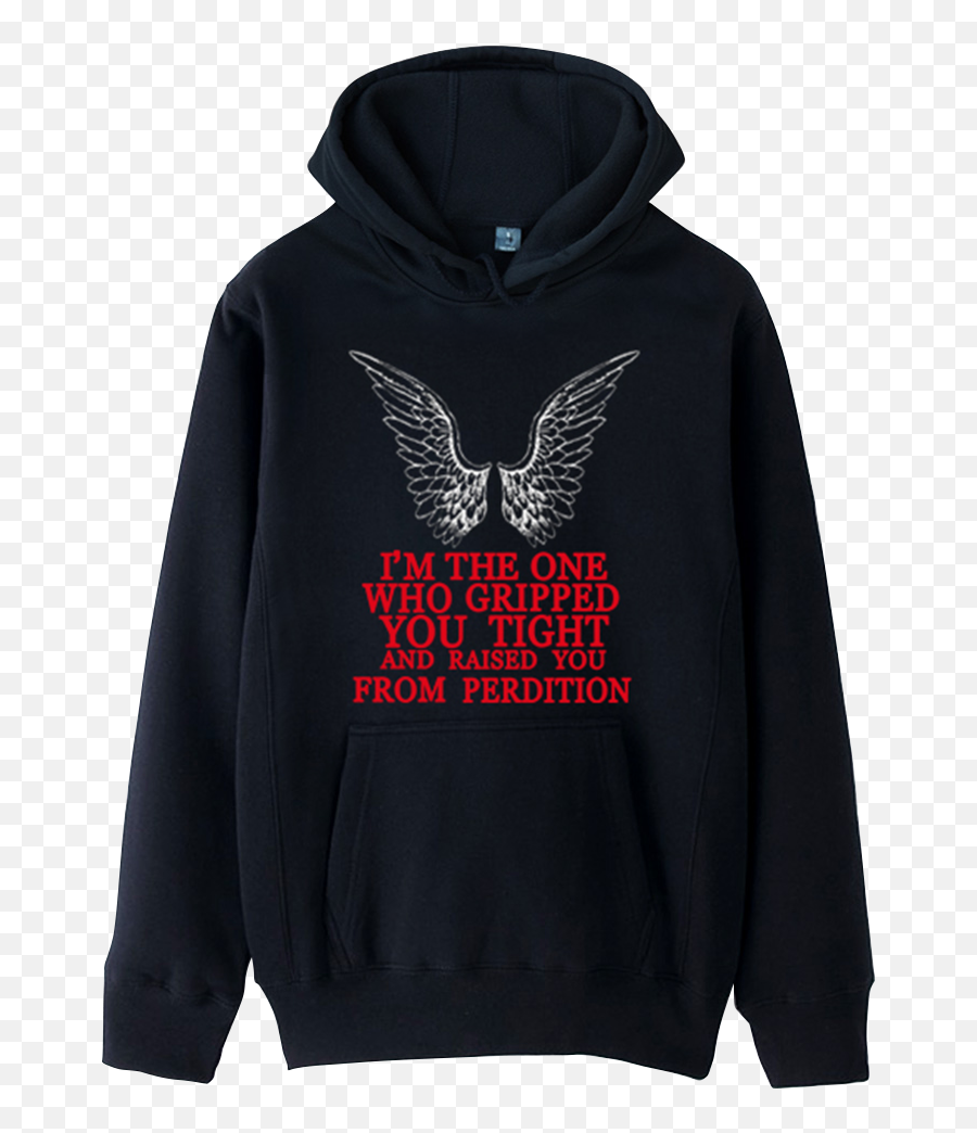 Castiel Supernatural Iu0027m The One Who Gripped You Tight And Raised You From Perdition Girls Woman Female Autumn Fleece Hoodies - Long Sleeve Emoji,Supernatural Logo