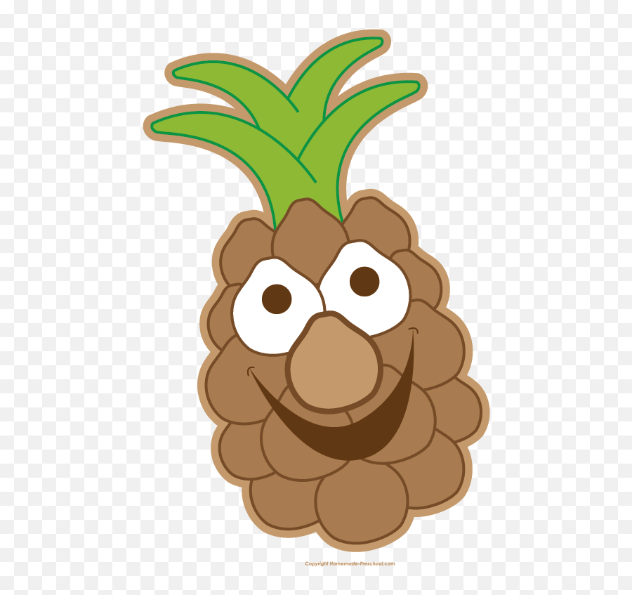 Free Fruit Clipart Emoji,Cute Pineapple Clipart