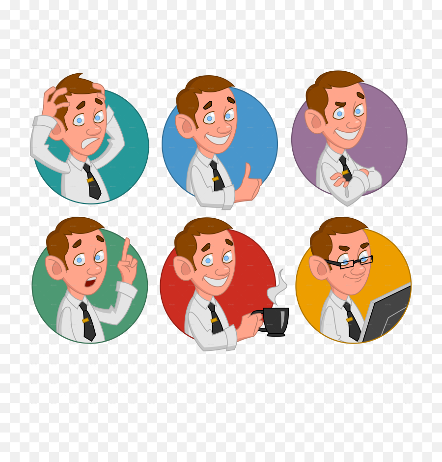 Office Clipart Office Worker - Office Workers Character Office Avatars Emoji,Office Clipart