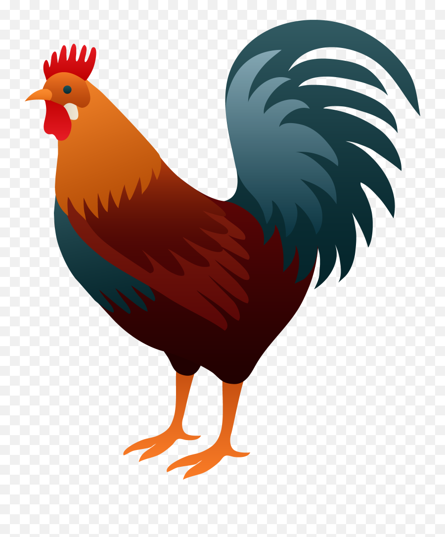 Rooster Art Chicken Clip Art - Rooster Clipart Emoji,Rooster Clipart