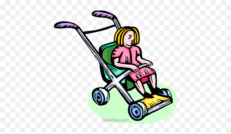 Toddler In A Stroller Royalty Free Vector Clip Art Emoji,Stroller Clipart