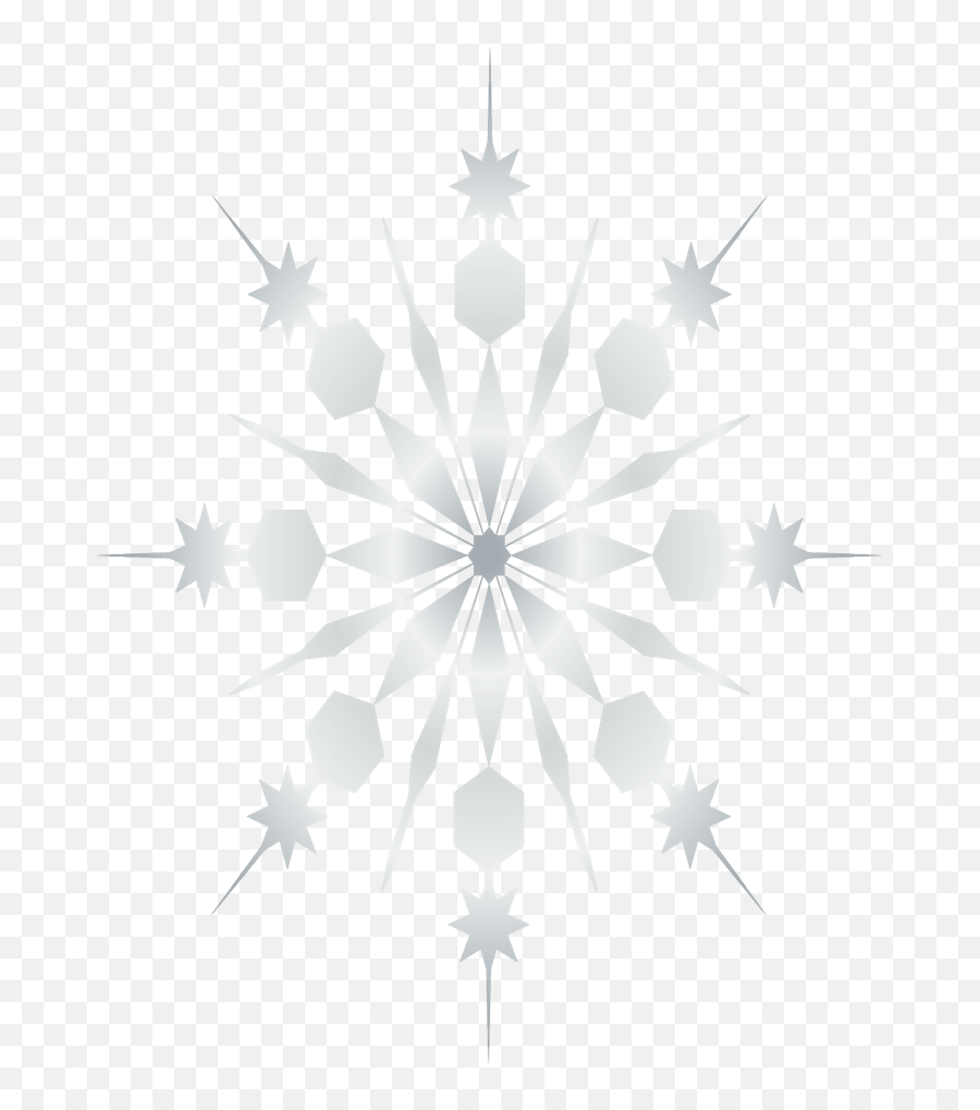 Snowflake Clipart Black Background - Decorative Emoji,Snowflake Clipart Black And White
