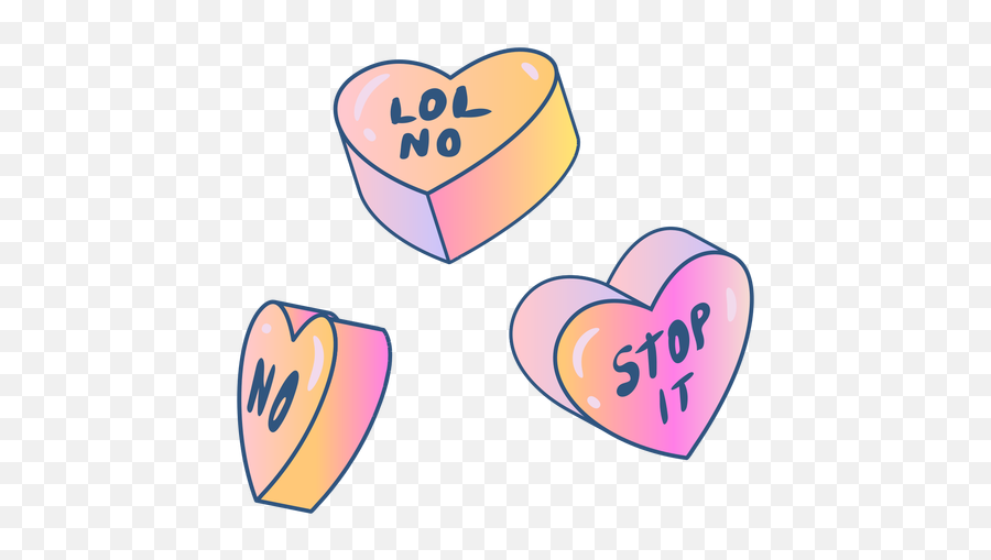 Anti Valentineu0027s Heart Sticker Set Vector Download Emoji,Conversation Hearts Clipart