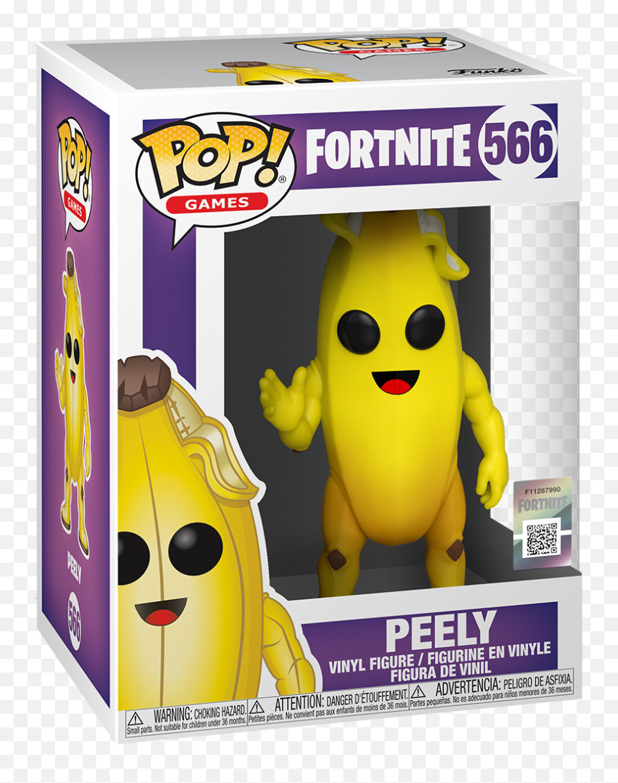Funko Pop Games Fortnite - Peely Emoji,Fortnite Battle Bus Png
