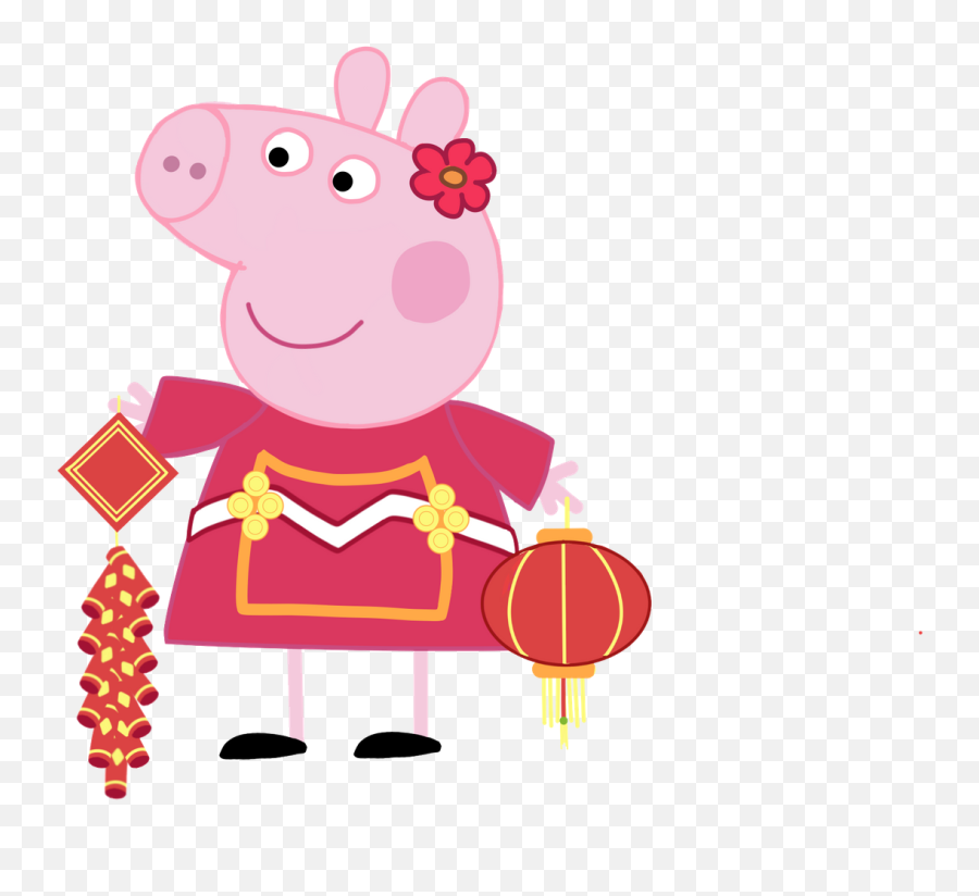 Download Peppa Pig Family Playing With - Happy Emoji,Peppa Pig Png