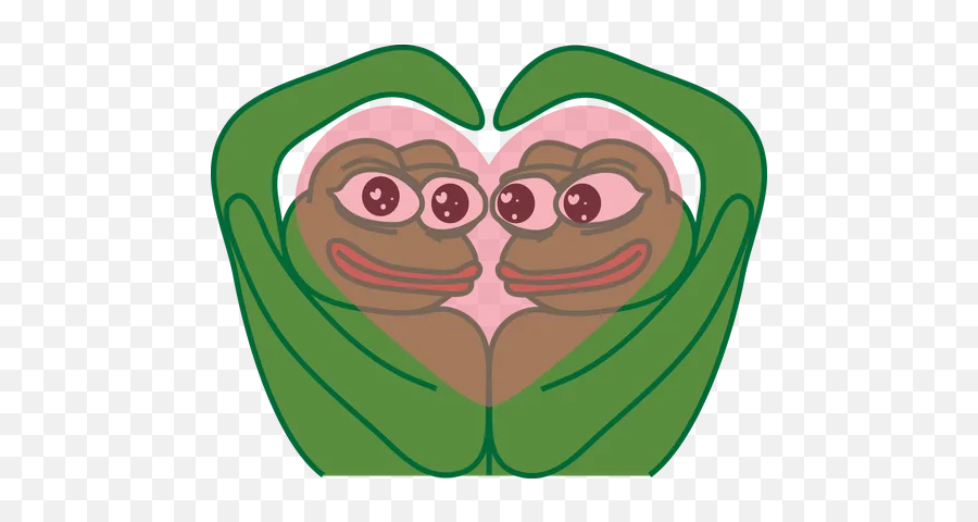 Pepe Love Sticker Pack - Stickers Cloud Emoji,Pepe Frog Transparent