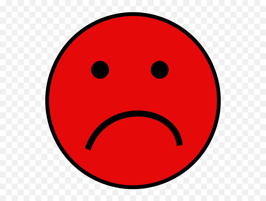 Red Sad Face Clip Art N4 Free Image - Red Sad Face Emoji,Sad Face Png