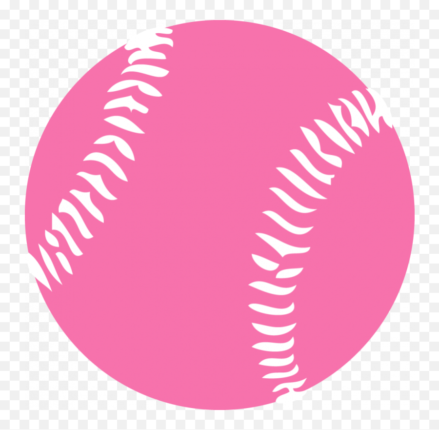 Fastpitch Softball Baseball Clip Art - Pink Baseball Clipart Emoji,Softball Clipart