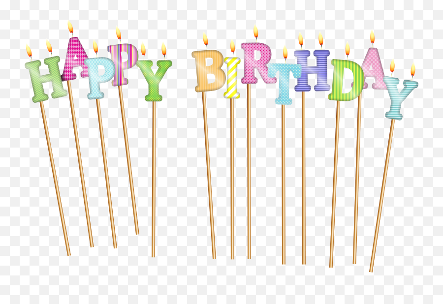 Transparent Birthday Candles Png Png - Happy Birthday Candle Transparent Emoji,Candles Clipart