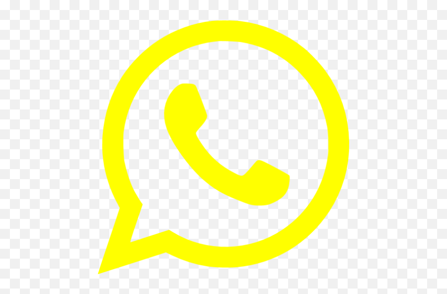 Yellow Whatsapp Icon - Free Yellow Site Logo Icons Whatsapp Icon Yellow Png Emoji,Yellow Logos