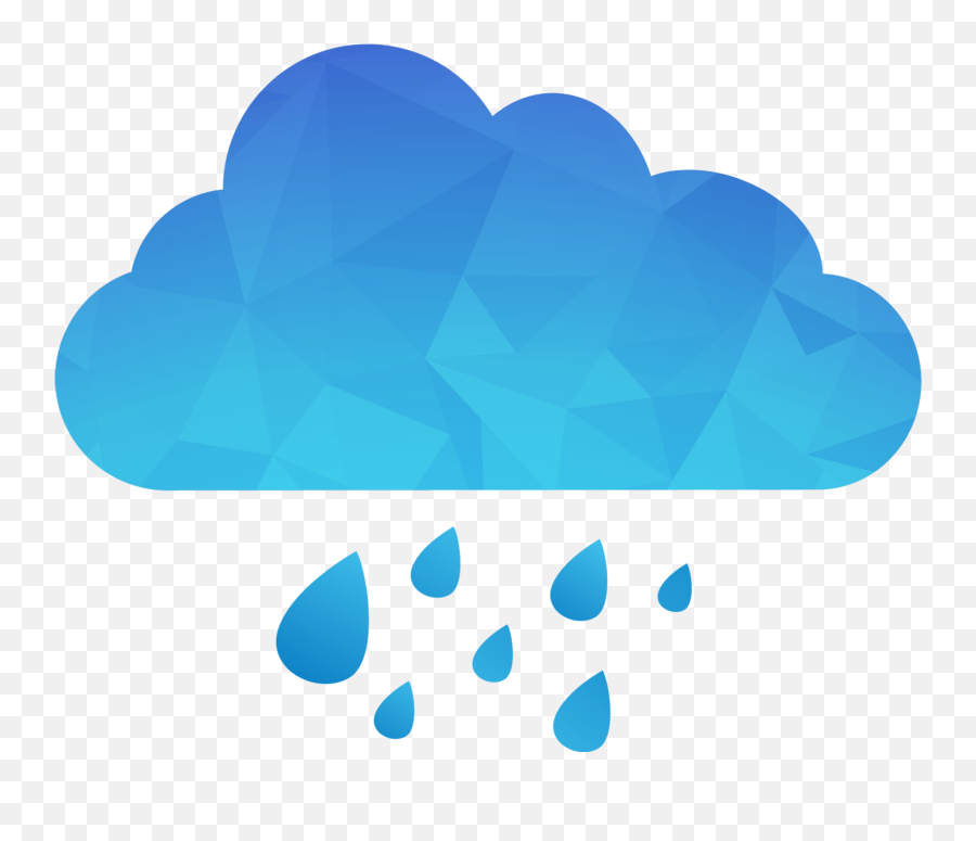 Download Blue Heart Drop Cloud Rain Png - Cloud Rain Png Emoji,Rain Png