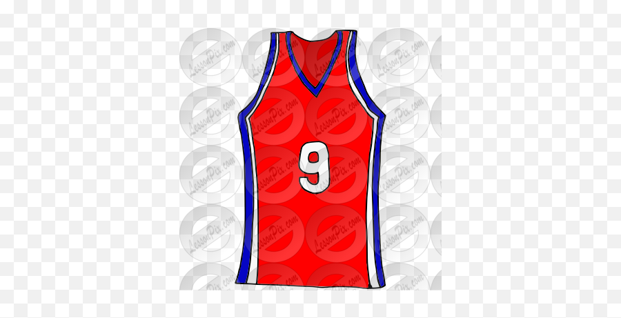 Jersey Picture For Classroom Therapy Use - Great Jersey Sleeveless Emoji,Jersey Clipart