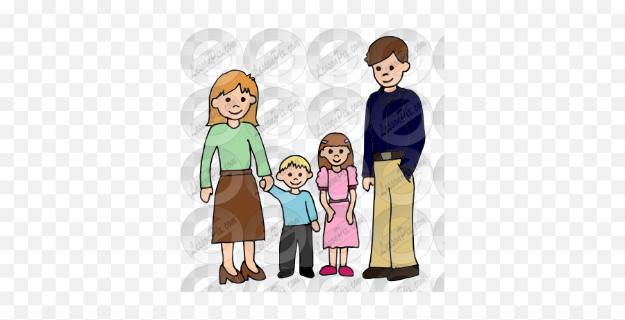Family Picture For Classroom Therapy - Boy Emoji,Family Clipart