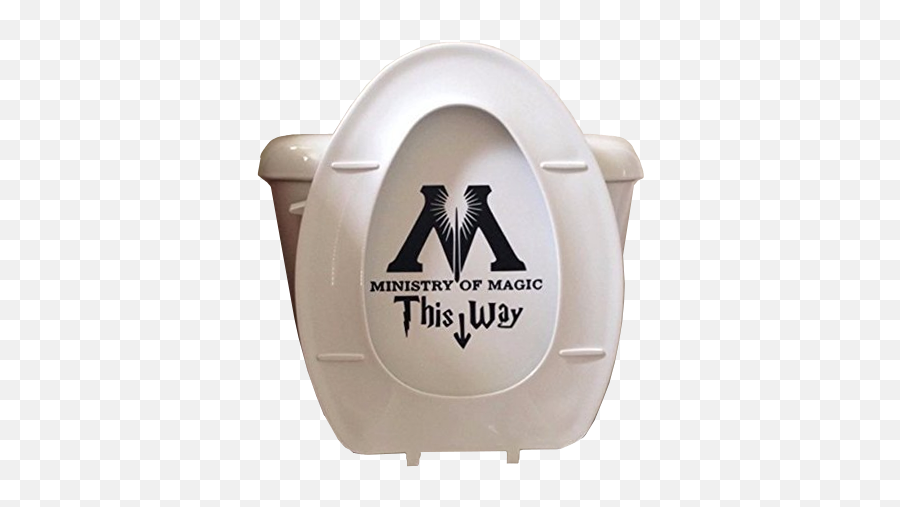 Ministry Of Magic Toilet Decal - Fun Harry Potter Gifts Emoji,Ministry Of Magic Logo