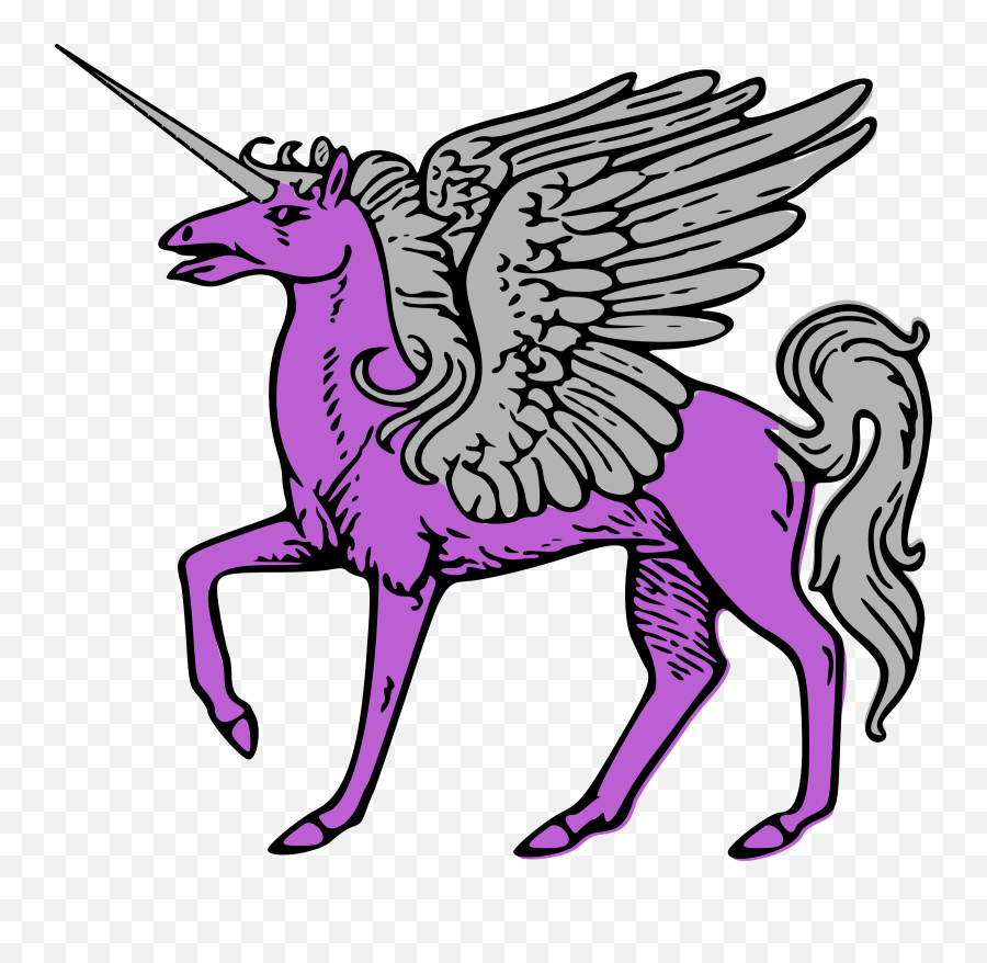 Unicorn Free To Use Clipart 4 Clipartbarn - Clipartix Purple Unicorn Cartoon Emoji,Unicorn Clipart