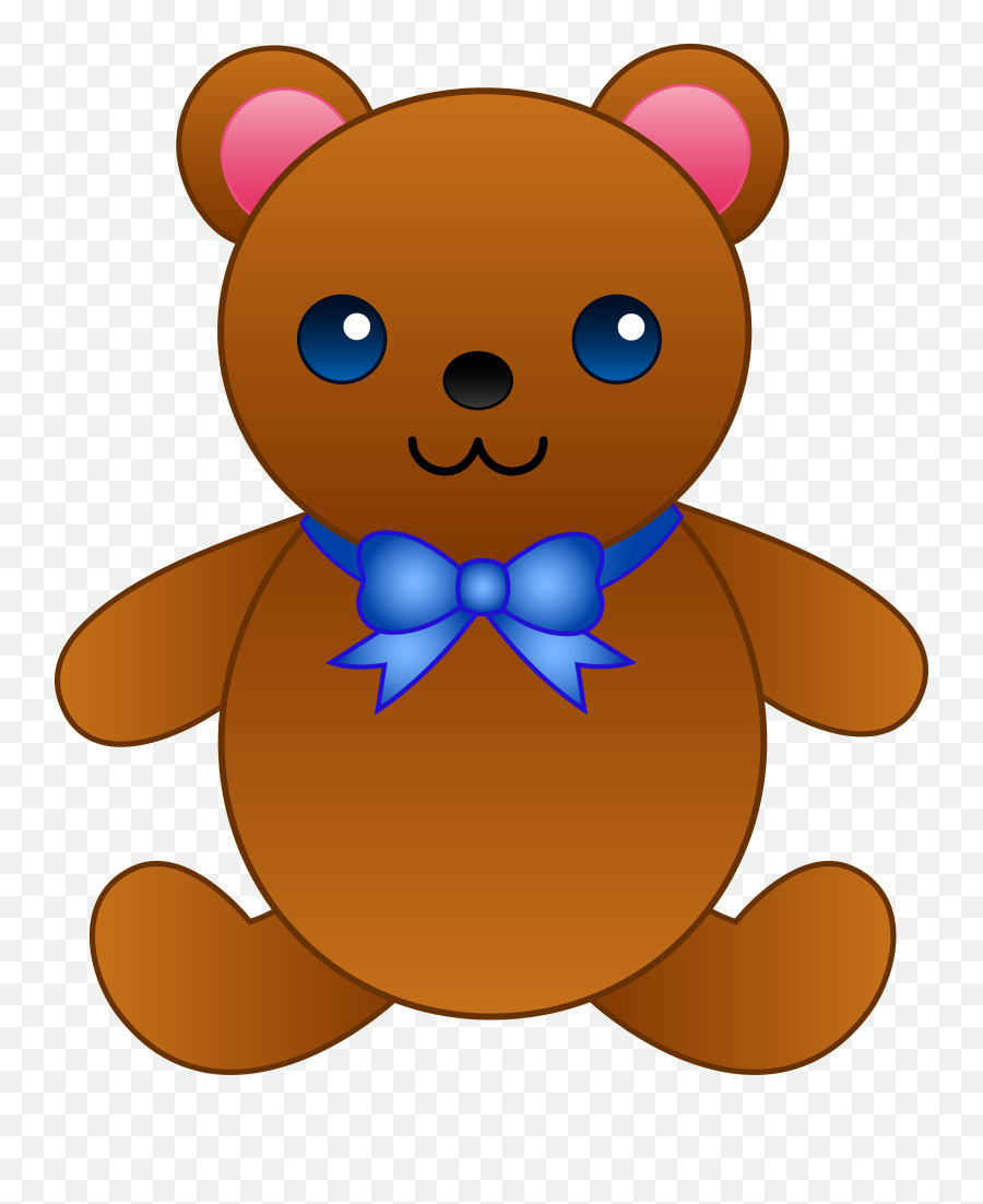 Cute Teddy Bear Bow Tie Clipart - Clip Art Cute Teddy Bear Cartoon Emoji,Bow Tie Clipart