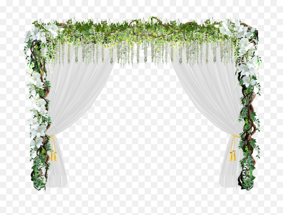 Download Flower Door Romantic Wedding Love Arch Clipart Png Emoji,Wedding Flowers Clipart