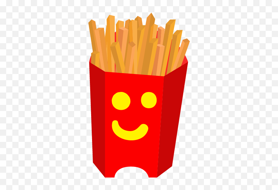 French Fry Designs Themes Templates And Downloadable - Happy Emoji,French Fries Clipart Black And White