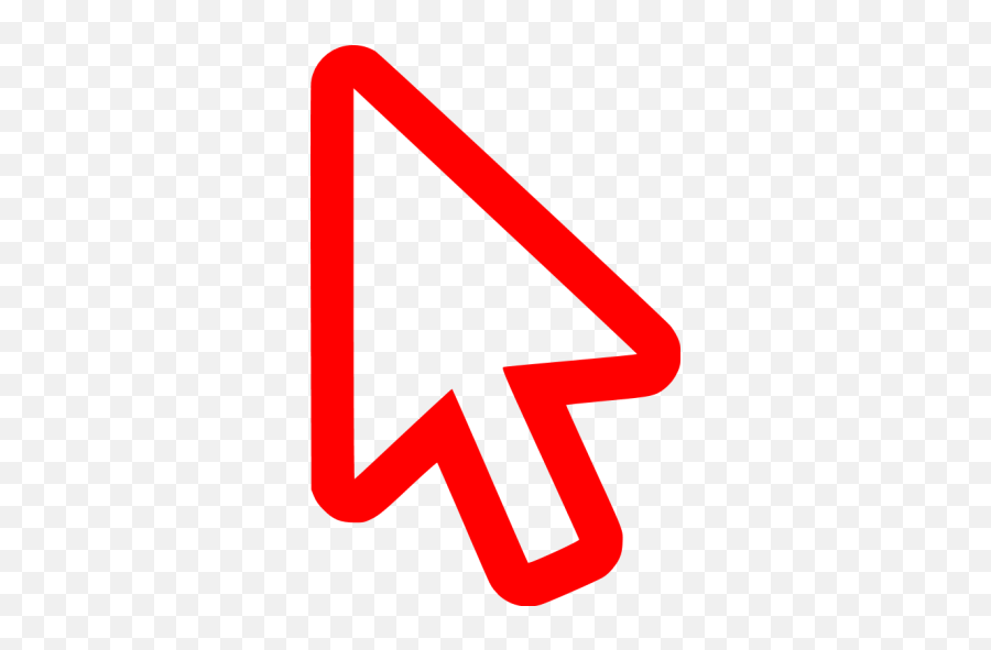 Red Cursor Icon - Red Cursor Emoji,Cursor Png