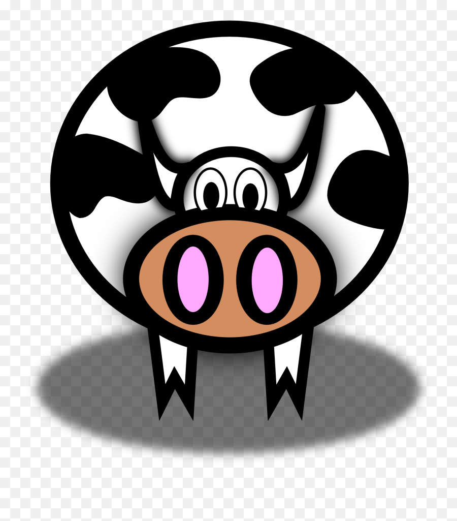 Isolated Funny Cartoon Cow Free Image Download Emoji,Dairy Cow Clipart