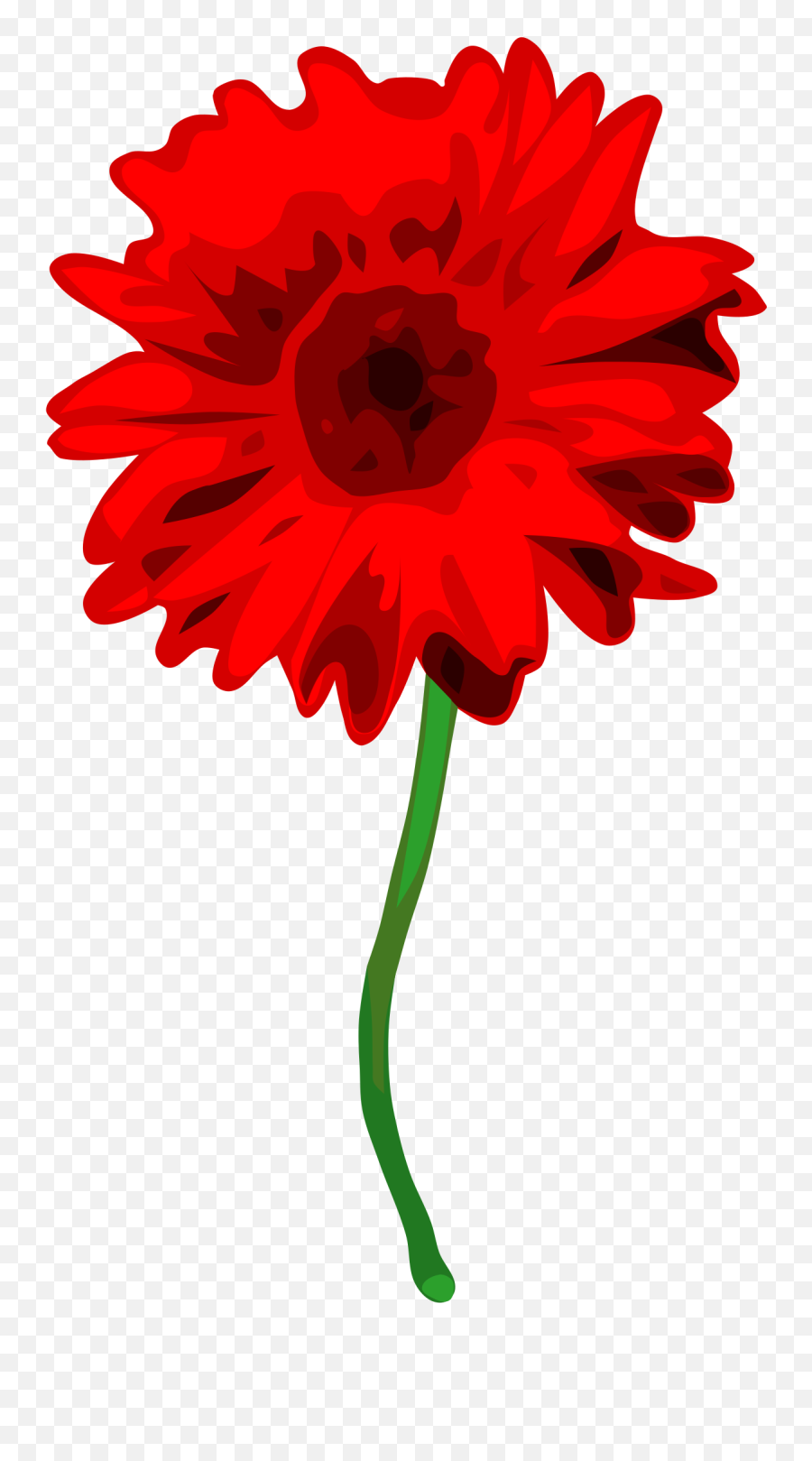 Gerbera Clipart Small - Red Carnation No Background Png Emoji,Flower Clipart No Background