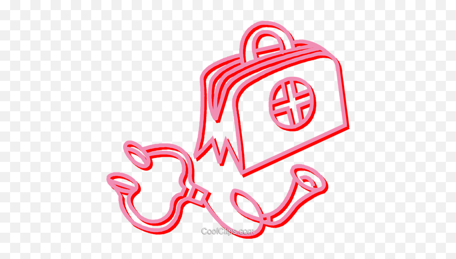 Medical Bag And Stethoscope Royalty Free Vector Clip Art Emoji,Free Medical Clipart
