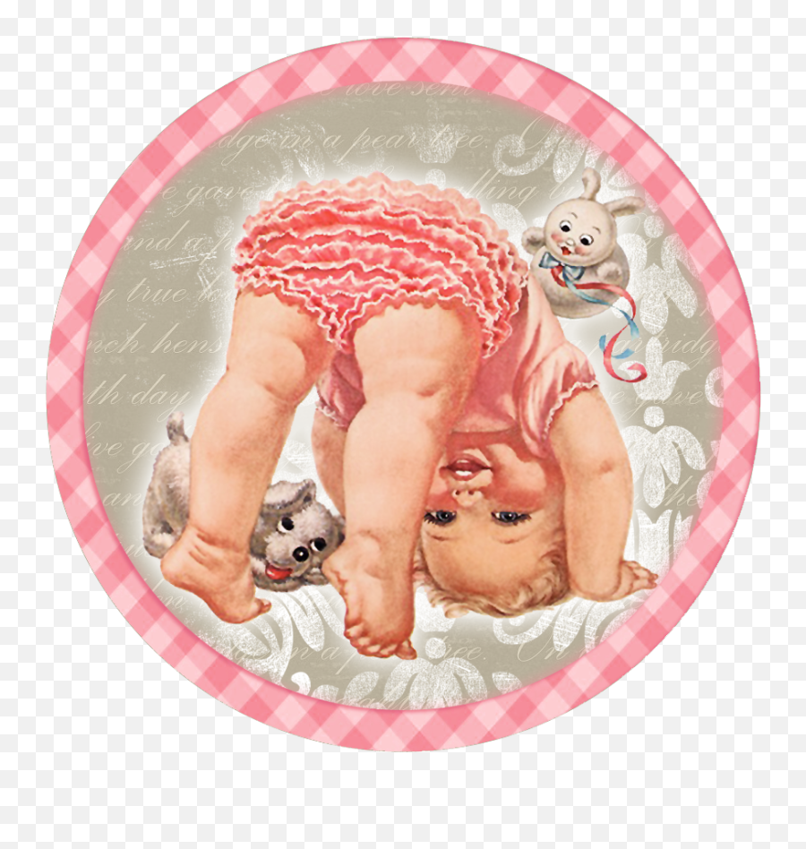 Pretty Baby Girl Toppers Or Labels - Oh My Baby Emoji,Child Sleeping Clipart