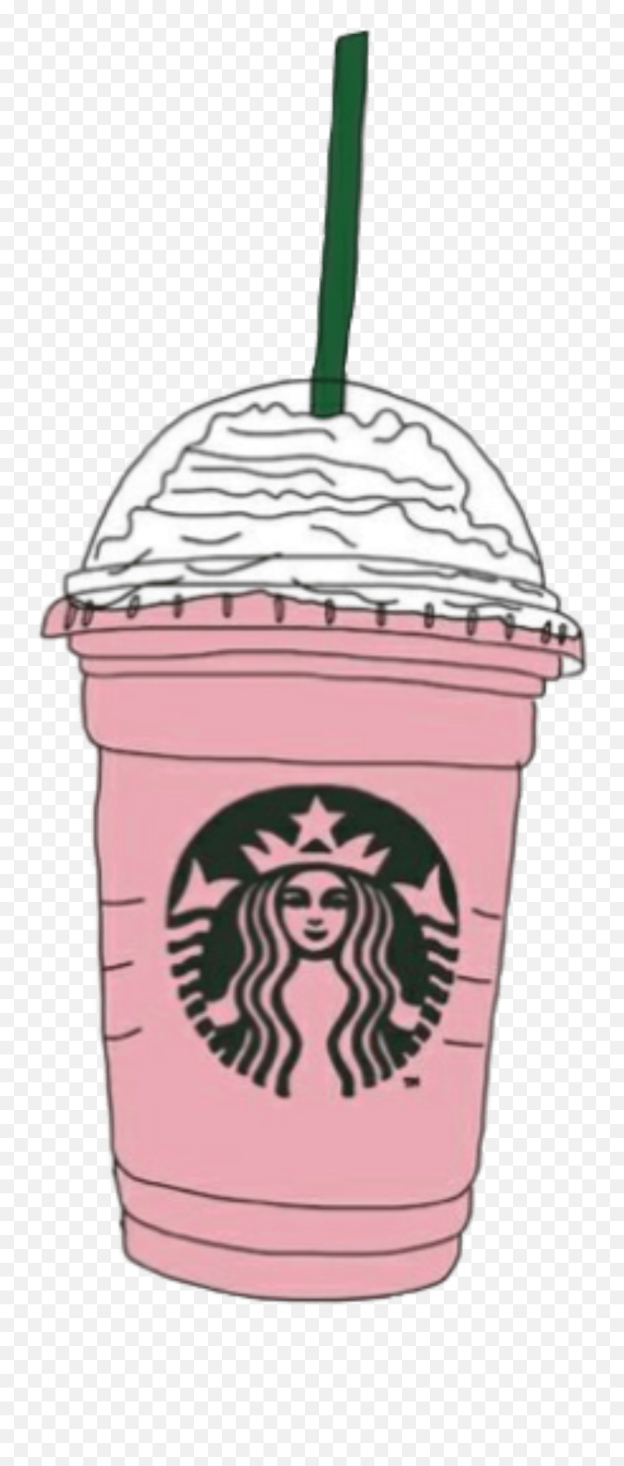 Download Cartoon Starbucks - Starbucks Pink Drink Cartoon Emoji,Starbucks Transparent