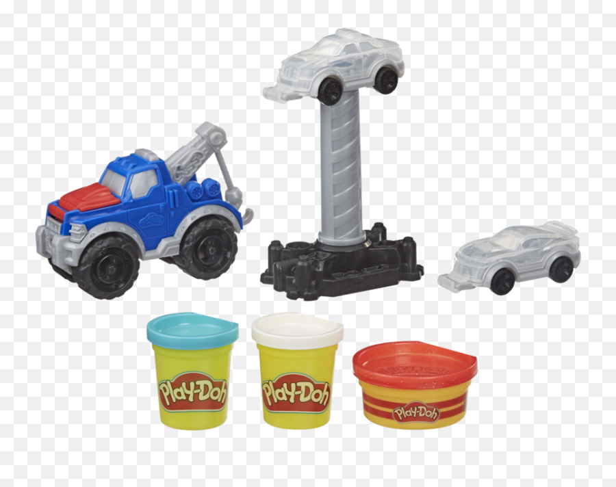 Play - Doh Wheels Tow Truck Toy With 3 Nontoxic Playdoh Emoji,Play Doh Png