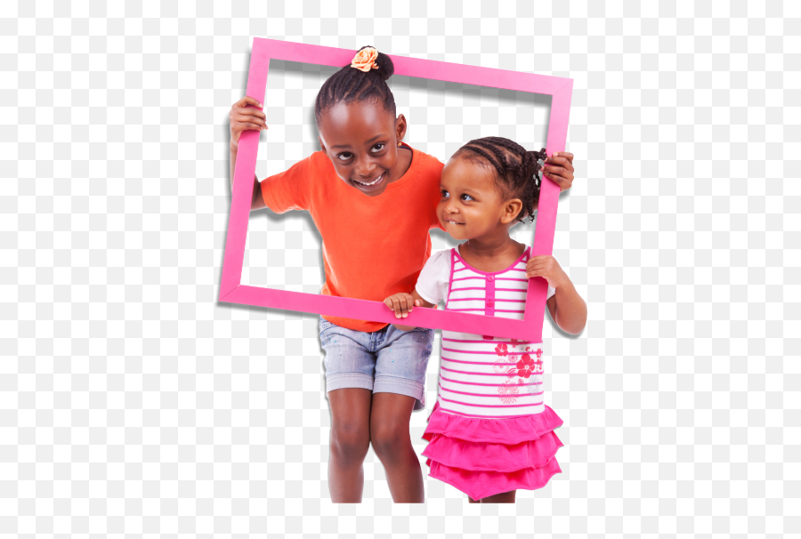 Download African American Kids Playing With Frames - African Emoji,African American Png