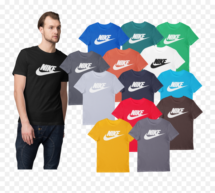 Nike Logo On Sleeve Shop Clothing U0026 Shoes Online Emoji,Nike Logo Orange
