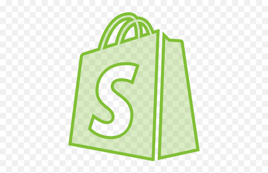 Bag Line Shopify Social Transparent Icon - Free Download Icon Shopify Logo Png Emoji,Transparent Bag