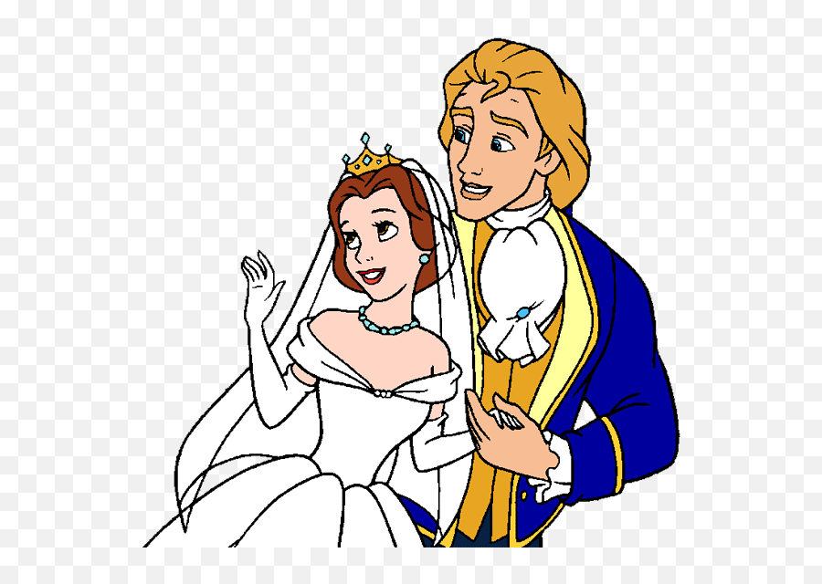 Belle Disney Clipart - Image 13 Belle Disney Princess Wedding Emoji,Disney Clipart
