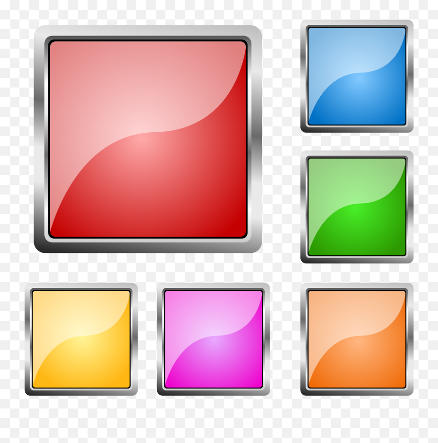 Clipart - Square Buttons Png Emoji,Square Png