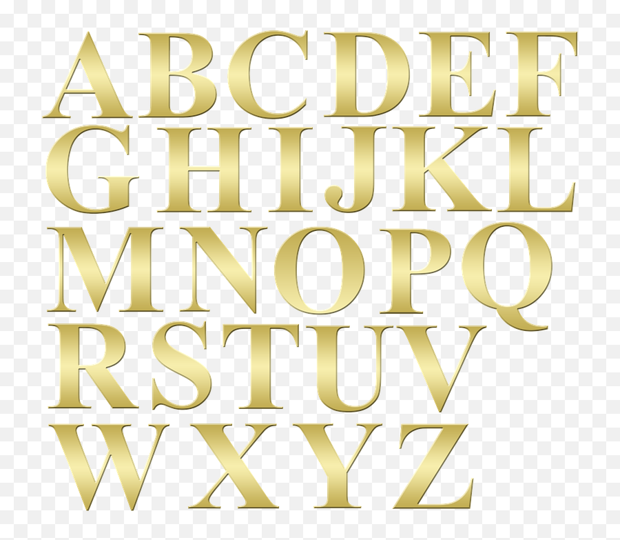 Alphabet Alphabet Letters Letters - Alphabet Gold Emoji,Letters Png